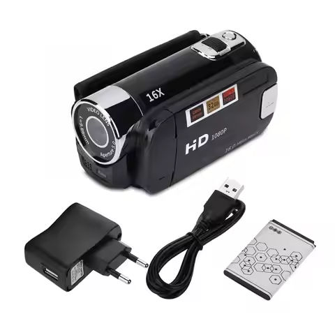 Mini Camera with Screen HD 1080p Digital Camera with Flash Lamp and Battery Dock Student Small Camcorder Small Camera https://tinyurl.com/2yxerlh7