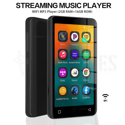 MP4 MP3 Player with Bluetooth and WiFi，Android Streaming Music Player HiFi Sound Walkman Pure Digital Audio Player with Speaker https://tinyurl.com/29wvf98f