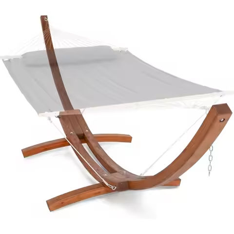 Polyester Pad and Pillow, 475 LBS Capacity 2 Person, Large Hammock for Patio Backyard Poolside – Tan, Hammocks https://tinyurl.com/29t7j3rp