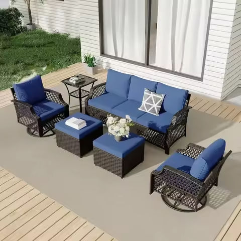 3 Piece Patio Furniture Sets, All-Weather Wicker Outdoor Sofa Couch Sectional Set, Small Conversation Set for Patio, Garden w/C https://tinyurl.com/28atsgry