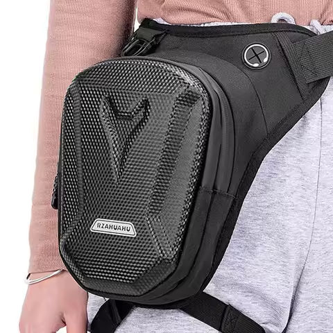 Motorcycle Drop Leg Side Bag EVA Polyester Hard Shell Waterproof Waist Bag for Outdoor Travel https://tinyurl.com/275s9n69