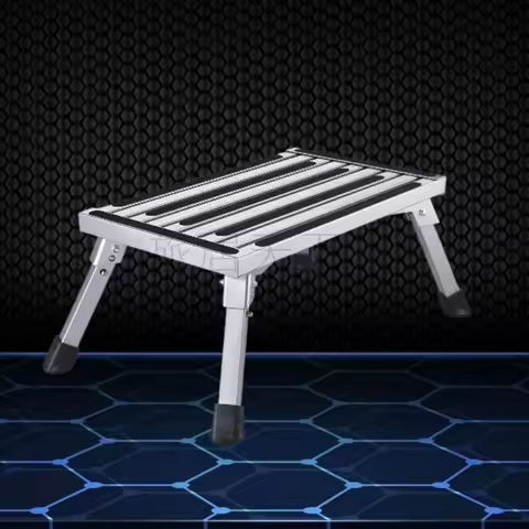 Japanese Style Acrylic Step Ladders Foldable 3-Step Ladder Stool Multifunctional Storage A-Frame Ladder Portable Home Decor Rack https://tinyurl.com/29jlbfln