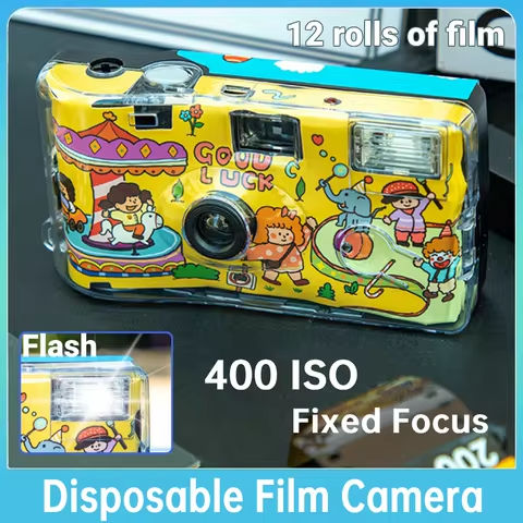 35mm Disposable Film Camera with Flash One Time Camera 400 ISO Disposable Camera for Gathering Wedding Travel https://tinyurl.com/25jkmrk6