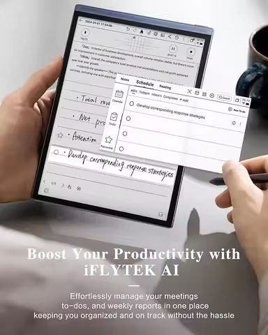 iFLYTEK AINOTE Air 2 Office Notebook Electronic Notes Meeting Notebook Note Taking & E Paper Tablet for Adults https://tinyurl.com/2y8ynqfd