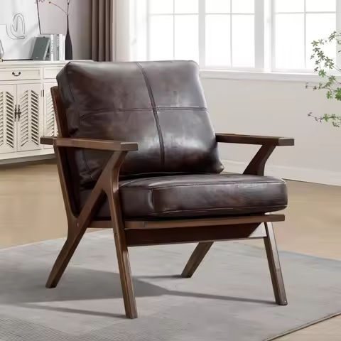Full Genuine Leather Luxury Chair for Living Room https://tinyurl.com/2akdzkbr