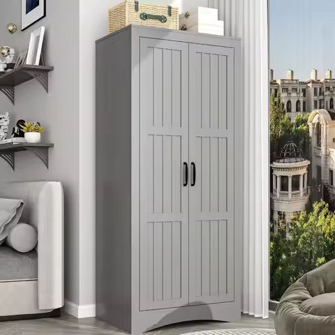 Portable Closet Wardrobe, Foldable Clothes Organizer with Cubby Storage, Hanging Rods, Easy Assemble Clothing Storage with Magn https://tinyurl.com/22n4yos5