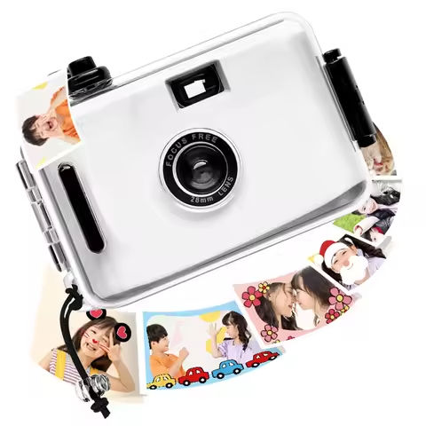 Retro Reusable 35MM Film Camera Waterproof Children Camera Film Camera Reusable/Reloadable 35mm Analog Film Camera for Shooting https://tinyurl.com/25qbzb2e