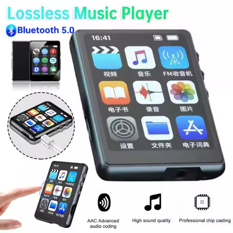 S6 MP3 MP4 Player Lossless Music Player 1.8/2.4In Touch Screen Bluetooth 5.0 FM/E-book/Recorder Support TF Card Student Walkman https://tinyurl.com/29ogcbhu