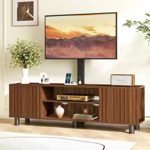 TV-Stand for 85 Inch TV – Led TV Stand with Power Outlet, High Glossy Modern Entertainment Center with Glass Shelf, Gaming https://tinyurl.com/22ss2m4y