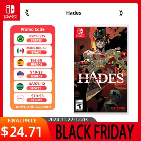 Nintendo Switch Game Deals – Hades – Stander Edition – Games Cartridge Physical Card Support TV Tabletop Handheld Mode https://tinyurl.com/26dajsrg
