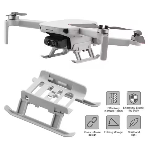 Drone Accessories Foldable Drone Landing Gear Lengthened Height Anti-scratch Bracket for DJI MINI SE / MINI 2 / Mavic Mini https://tinyurl.com/24yo74ye