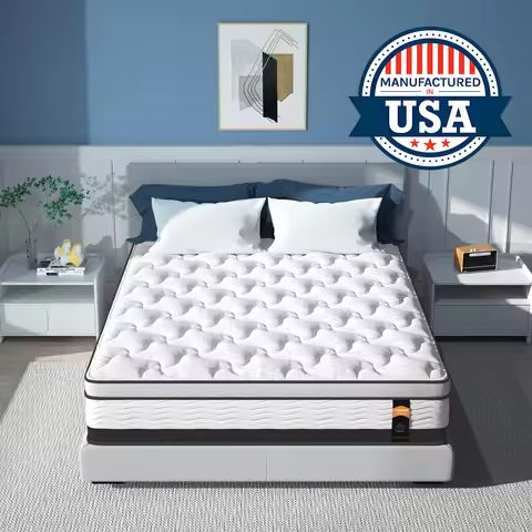 BedStory 12” Luxury Hybrid Mattress,  Full/King/Queen Size Mattress, Gel Memory Foam & Pocket Springs, Manufactured in USA https://tinyurl.com/2c5u7o8y