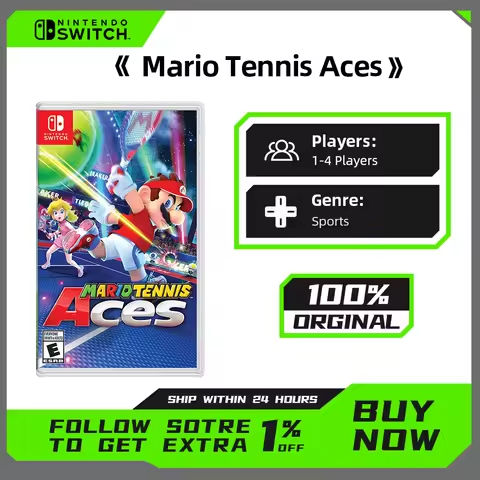 MARIO TENNIS ACES NINTENDO SWITCH game Physical https://tinyurl.com/2xmmafnr