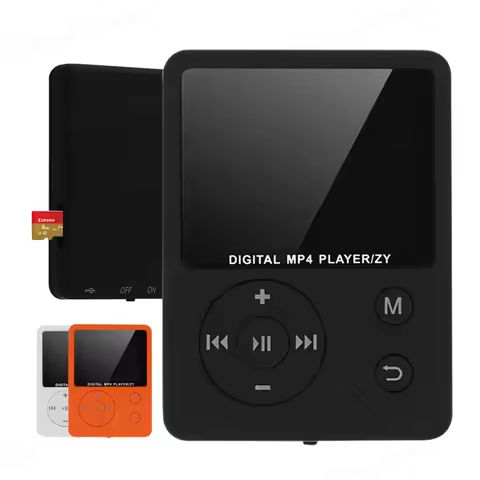 Mini MP3/MP4 Player Bluetooth Digital Display Screen Walkman With Memory TF Cards Radio Build-in Speaker Music Player https://tinyurl.com/26lmrg3o