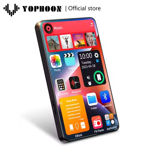 Yophoon 4 Inch X20-New UI MP4 Music Player Touch Screen 16GB BT 5.0 with Speaker 1080P Video Ebook FM MP3 Audio Player 16G-256G https://tinyurl.com/24k5hjh5