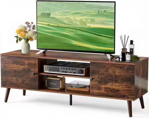 LED TV Stand for 55 inch TV, Modern Entertainment Center with Storage Shelves, High Glossy TV Cabinet for Living Room https://tinyurl.com/2brlhrmq