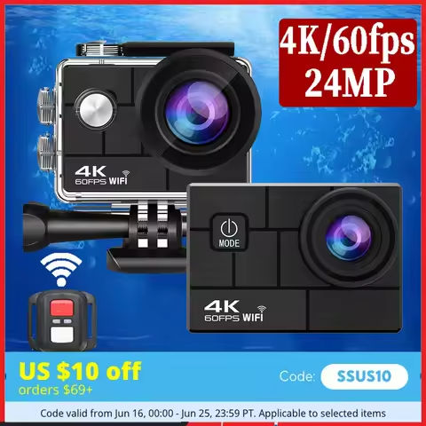 SJCAM SJ4000 Air Action Camera with 4K Video 30M Waterproof 2.4G WiFi Sports Camera Action Cam Sports Camera bicycle motorcycles https://tinyurl.com/26dacvql