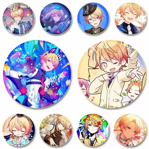 Project Sekai Colorful Stage Square Badge Cute Cartoon Figure Tenma Saki Azusawa Kohane Brooch Clothes Backpack Accessories Pins https://tinyurl.com/25unf9qb