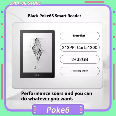 Onxy Boox Poke6 E-Book Reader Electronic Ink Screen 6inches Smart Eye Protection 300ppi Electronic Custom Paper Ebook Reader https://tinyurl.com/2cnmztlq