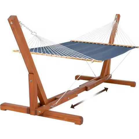 Hammock with Stand Included Hammock with Polyester Pad Heavy Duty Hammocks Waterproof Portable Freestanding Hammock https://tinyurl.com/25xagfav