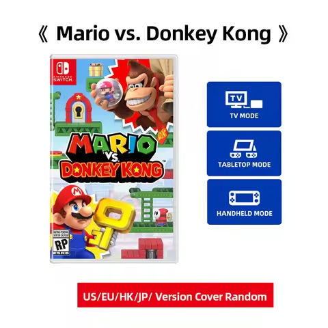 Original Nintendo – Mario Vs. Donkey kong – Switch Game Card Support TV Tabletop Handheld Mode for Switch OLED Lite Console https://tinyurl.com/25lbn9g2