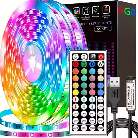 3M/5M RGB Remote Control LED Neon USB Flexible Waterproof Neon Light Strip for Home Party Neon Decorative Lighting https://tinyurl.com/26o58fr2