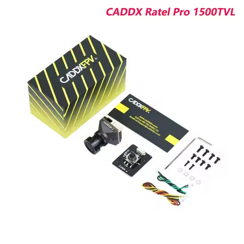 CADDX Ratel Pro 1500TVL Super WDR 4.5V-27V 4:3/16:9 NTSC/PAL CMOS FPV Starlight Night Vision Blacklight Camera for RC Drone https://tinyurl.com/2ar42adl