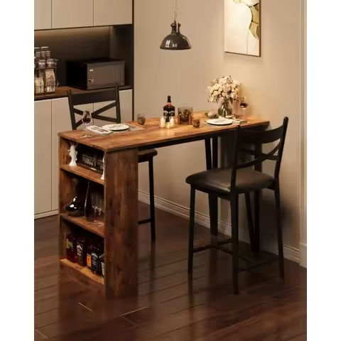 Stoog All-Weather Patio Bar Set, 3-Pieces Outdoor Bars Table and Stools Set, for Backyard, Garden, Balcony, Blue Bar Tables https://tinyurl.com/26cjubkl