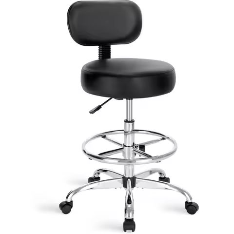 Stools & Bar Chairs with X-Shaped Legs, Reclining Backrest, Foot Support, 24.8″ Height, Foldable for Easy Storage, High-Quality https://tinyurl.com/2bzlf8we