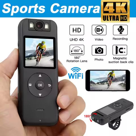Ultra HD 4K WiFi Mini Camera Portable Digital Video Recorder Police Body Cam Infrared Night Vision Sports DV DVR Small Camcorder https://tinyurl.com/26tc6vkf