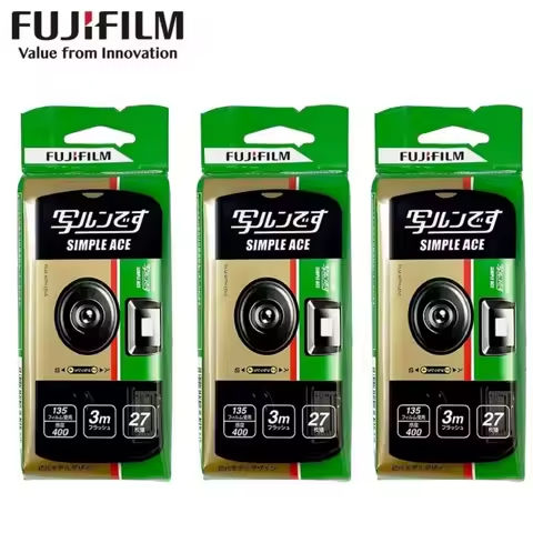 1-5pcs Fujifilm SIMPLE ACE ISO 400 35mm Power Flash 27 Photo Exposures Single Use OneTime Use QuickSnap Disposable Film Camera https://tinyurl.com/285op22l