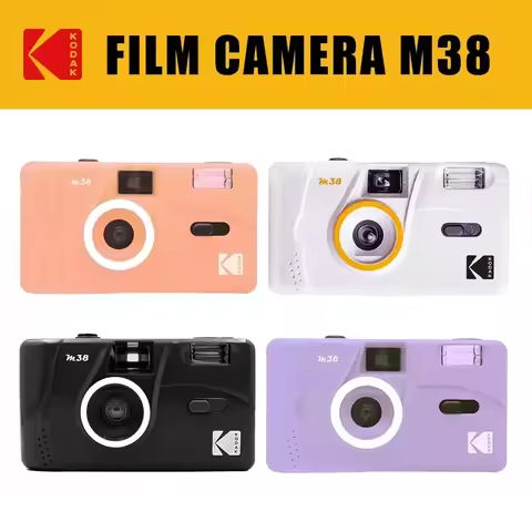 KODAK M38 / M35 Vintage Retro 35mm Reusable Film Camera Sky Blue/ Yellow / Mint Green / Pink / Red / Grapefruit / Lavender Color https://tinyurl.com/26uaoarc