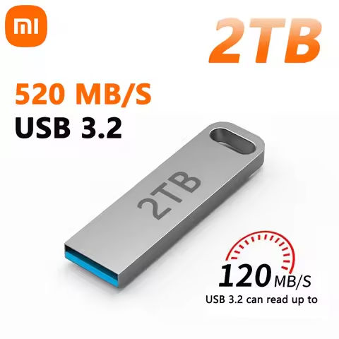 Xiaomi Flash Drive 2TB USB 3.0 Mini High Speed Metal Pendrive 1TB 512GB Stick Portable Drive Waterproof Memoria Storage U Disk https://tinyurl.com/2dbem27z