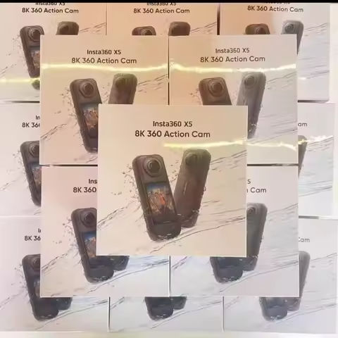 Insta360 X5 Waterproof 15m 1/1.28″ Sensors 8K 360 HDR Video 72MP Photo 4K60fps Single-Lens Insta 360 X 5 Sports Camera https://tinyurl.com/26639u5s