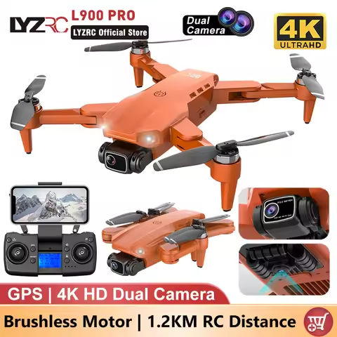 LYZRC L900 PRO GPS Drone 4K Professional HD Dual Camera 5G WIFI Brushless Motor FPV Quadcopter Foldable Aerial Photography Drone https://tinyurl.com/27z35fta