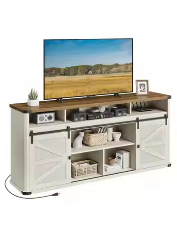 TV Stand for 55 60 inch TV, Entertainment Center with Storage Cabinet, Mid Century Modern Media Console Table https://tinyurl.com/2cyvrhyu