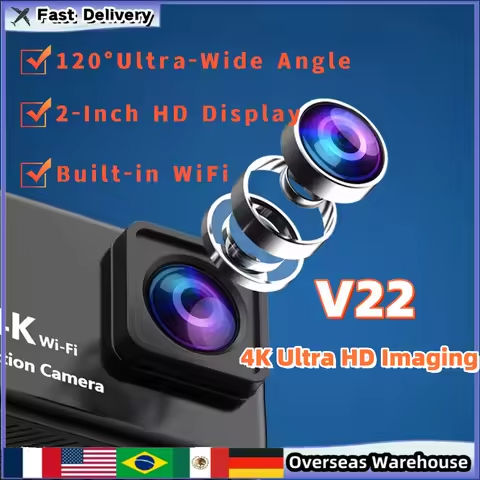 4K Action Camera -Helmet Video Recorder, 1080P/30FPS, WiFi Enabled, 2.0″ Screen, 170° Angle, Waterproof for Sports & Outdoor Use https://tinyurl.com/2837avj9