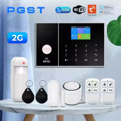 Wireless Alarm System for Residence – Smart Home Security Kit with GSM & WiFi Connectivity, Tuya-Compatible Intelligent House Al https://tinyurl.com/2c2ouxe5