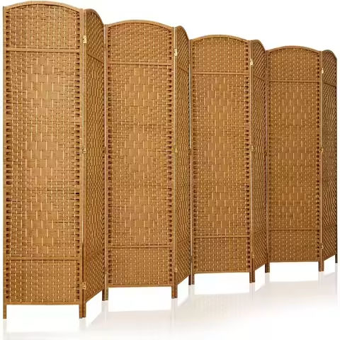 Room Divider 360 Portable Wall Partition, Folding Panels, Large Freestanding Divider, Locking Wheels, Temporary Room Separator https://tinyurl.com/25r7xxtj