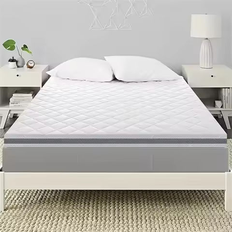 4 Inch 7-Zone Queen Memory Foam Mattress Topper, Cooling Gel Mattress Topper with Airflow Channels, CertiPUR-US Certified Egg Cr https://tinyurl.com/24wrtedw