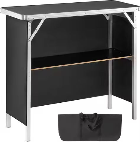 Tribesigns Home Bar Unit Cabinet with Footrest, Industrial 3-Tier Liquor Bar Table with Stemware Rack and Wine Storage https://tinyurl.com/2a23s525