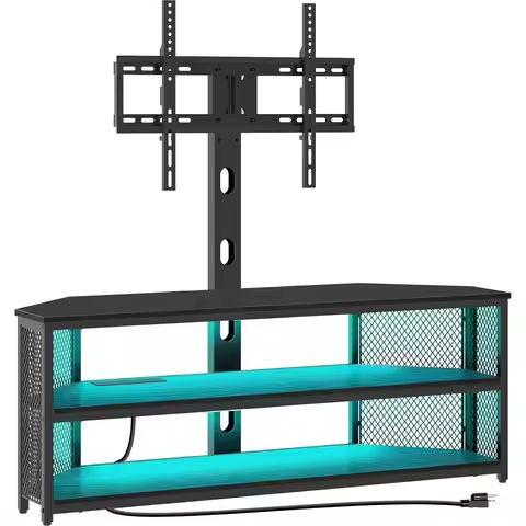 TV Stand Living Room Furniture with Power Outlet for TVs up to 60/70″,TV Table with Sliding Doors Storage Adjustable Shelves https://tinyurl.com/24gflmer