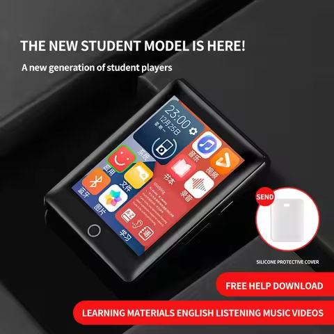 Metal full screen 3.0-inch MP3 music player Bluetooth 5.0 external playback small portable walkman MP4 touch screen/FM/e-book/re https://tinyurl.com/2bn8v9lg