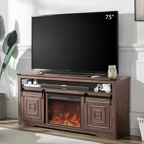 Econ TV Stand Entertainment Center, Espresso https://tinyurl.com/2axheunp