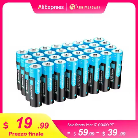 Skywolfeye 2 Pack 3.7V 30A Rechargeable Lithium Batteries 2600mAh Flat Top Battery for LED Flashlight Headlamp https://tinyurl.com/26vv3zyt