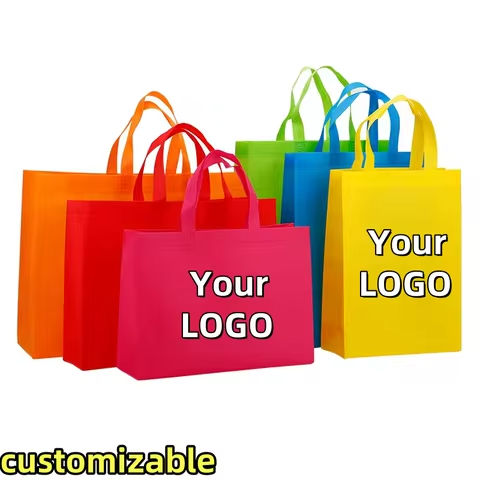 10PCS Thickened Nonwoven Tote Bags Wholesale Customized LOGO Cloth Tote Bag ECO Gift Bag Shopping Bag Shoes Packaging Bag https://tinyurl.com/235dywyx