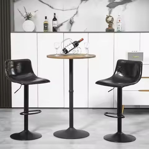 Bar Tables,  Round Cocktail Tables with Multi-Colored Lights and Glass Tops, Large Steel Base, 41.3 Inches Tall  Pub Tables https://tinyurl.com/23orkkm3