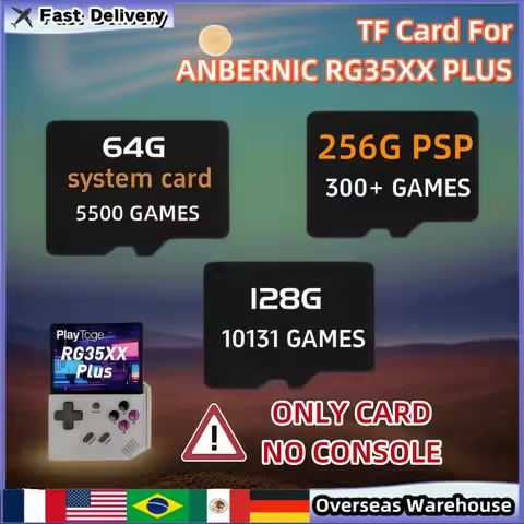 For ANBERNIC RG35XX PLUS Memory Card Video Game Console Card Preloaded Games Game Console Pre-install Retro Games Birthday Gifts https://tinyurl.com/2bcssdsv