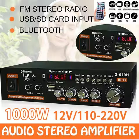 100W+100W Audio Power Amplifier Board Bluetooth 5.0 HiFi Stereo Home Theater Amplifierb Work With APP 2.0 Channel T100H AMP https://tinyurl.com/28t8toyk