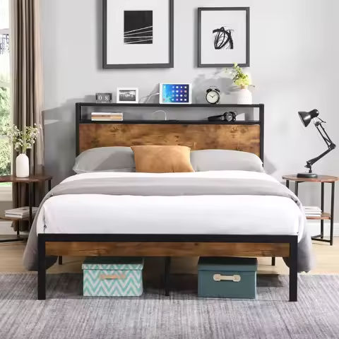 6 Inch Hight Bed Frame Low Profile Metal Platform Bed Frame Support Mattress Foundation, Noise Free, Twin/Full/Queen Size https://tinyurl.com/2xwnv8cd